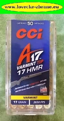 Obrázek pro Náboj 17HMR CCI Varmint TIP 17gr. 807 m/s