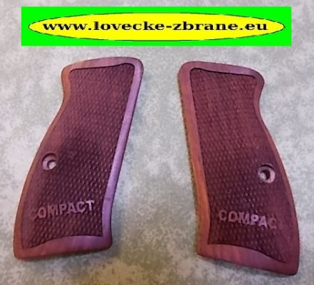 Obrázek pro Dřevěné pažbičky CZ 75 Compact s nápisem