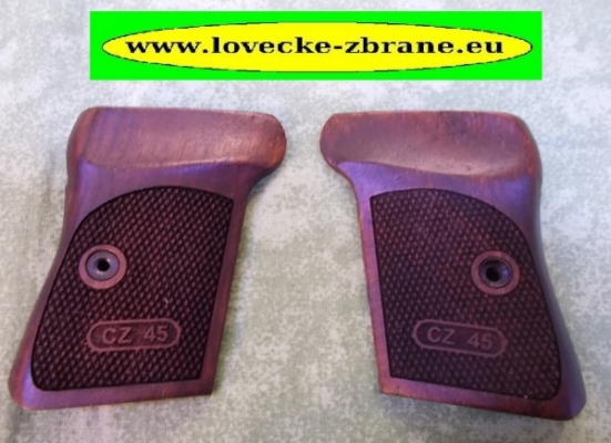 Obrázek pro Dřevěné pažbičky na pistoli CZ 92/45 s klasickou rybinou-logo-Klinsky