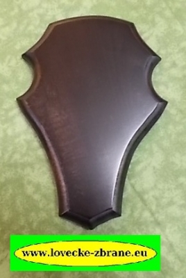 Obrázek pro Dřevěný štítek-podložka pod snčí trofej na celou lebku 15x21 cm-frézovaná