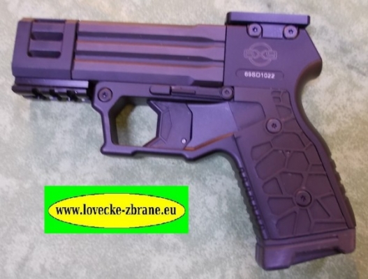 Obrázek pro Flobertka Detonics 6x9- 9mm Flobert + 350 nábojů RWS, 50 Fiocchi brok.,moderátor hluku,atd. -komise
