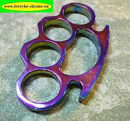 Obrázek pro Kovový boxer na ruku bez hrotů - Rainbow duhový