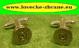 Obrázek pro Manžetové knoflíky-357 Magnum-nikl