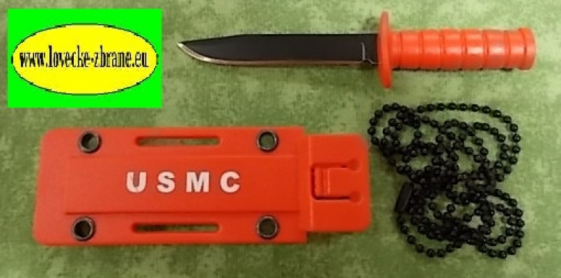 Obrázek pro Mini dýka-KABAR-kopie-pouzdro krk/klips