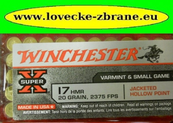 Obrázek pro Náboj 17HMR-HP Winchester 17gr. 724m/s