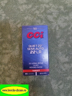 Obrázek pro Náboj 22 LR CCI Semi Auto Quiet Long 45gr/835FPS/350m/s-