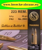 Obrázek pro Náboj 223 Rem.S&B FMJ 3,6g/55gr-3,6g.mosazné