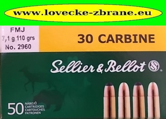 Obrázek pro Náboj 30 Carbine S&B FMJ  7,1g