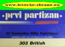 Obrázek pro Náboj 303 British PPU 11,3g FMJ