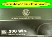 Obrázek pro Náboj 308 Win. RWS Kegelspitz 10,7g