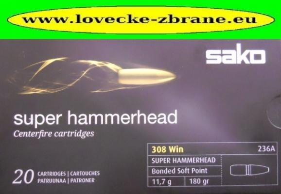 Obrázek pro Náboj 308Win. Super Hammerhead 11,7g SP