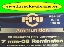 Obrázek pro Náboj 7mm-08 Remington PPU SP 9,1g