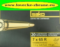 Obrázek pro Náboj 7x65R 11g Sako Hammerhead