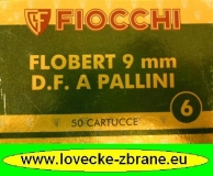 Obrázek pro Náboj 9 mm Flobert - Brokový, broky 2,7mm-Fiocchi-skladem poslední 2 krabičeky!!!