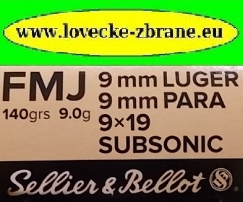 Obrázek pro Náboj 9mm Luger S&B 9g FMJ