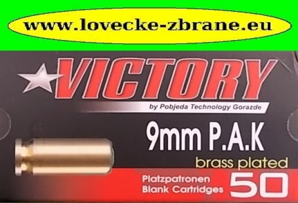 Obrázek pro Náboj 9mm P.A. poplašný-pistolový-Victory