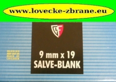 Obrázek pro Náboje 9mm Luger Blank poplašný "slepý"