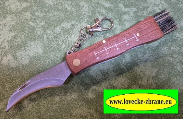 Obrázek pro Nůž houbařský s dřevěnou rukojetí-celková délka 17cm