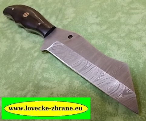 Obrázek pro Nůž Katar Black-damašková ocel 300 vrstev-celková délka 23 cm +pouzdro