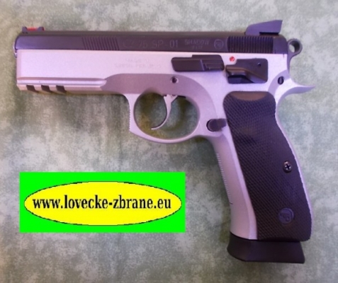 Obrázek pro Pistole samonabíjecí CZ 75 SP-01 Shadow -9mm Luger-zachovalá!+kufr a 2x náhr. zásobník, atd.-komise