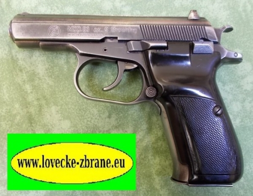Obrázek pro Pistole samonabíjecí CZ 83-9mm Browning+pouzdro a opasek-komise
