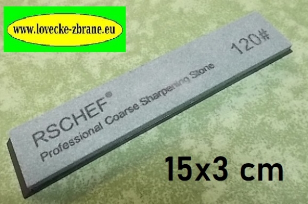 Obrázek pro Profesionální brusný kámen s podložkou zrnitost 120-15x3 cm