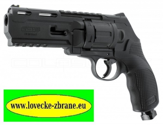 Obrázek pro Revolver Umarex T4E TR 50 Gen2, válec na 6 kulí.Výkon: 13J bombička CO2 12g