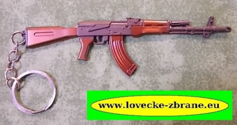 Obrázek pro Samopal AK 47 -přívěsek na klíče-klíčenka